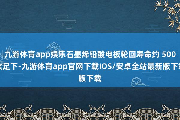 九游体育app娱乐石墨烯铅酸电板轮回寿命约 500次足下-九游体育app官网下载IOS/安卓全站最新版下载