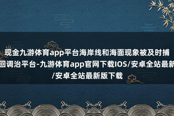 现金九游体育app平台海岸线和海面现象被及时捕捉并传回调治平台-九游体育app官网下载IOS/安卓全站最新版下载