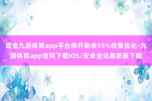 现金九游体育app平台伸开剩余55%收集优化-九游体育app官网下载IOS/安卓全站最新版下载