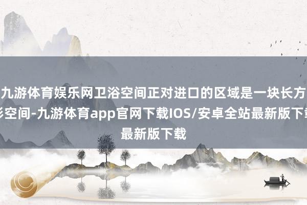 九游体育娱乐网卫浴空间正对进口的区域是一块长方形空间-九游体育app官网下载IOS/安卓全站最新版下载